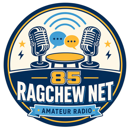 85 Ragchew Net amateur radio logo